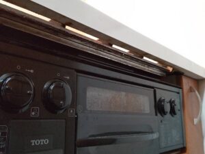 静岡キッチン取付け隊　ガスコンロをIHヒーターに交換　施工前